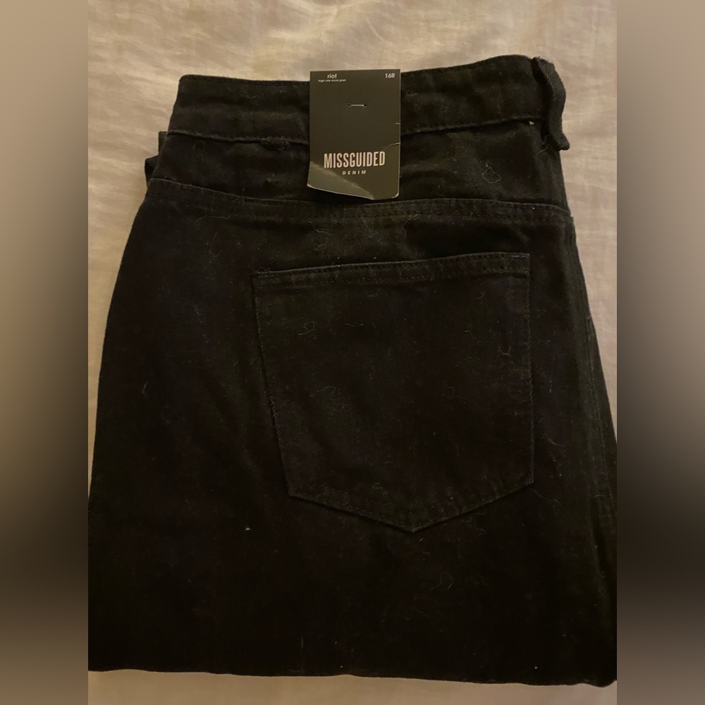 Missguided Denim High Rise Mom Jean